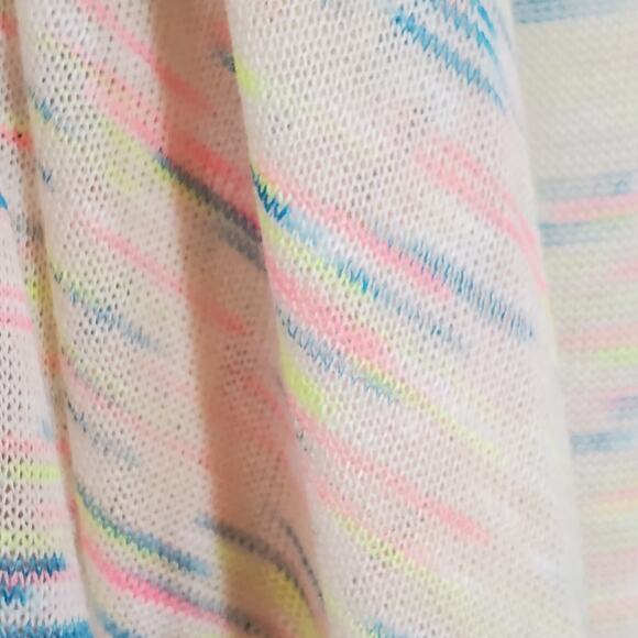 Very J Cardigan Vest Top Chambray Heather Neon Tie Large NWT - Picture 6 of 9